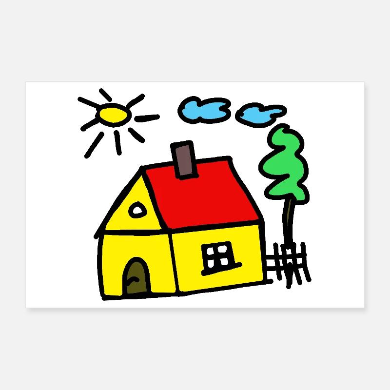 Constructeurs de maisons de rêve de la maison de la cabane Poster 30 x 20 cm