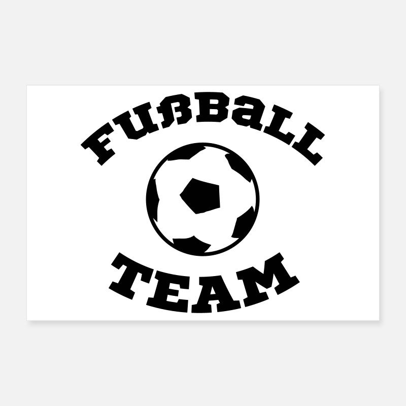 Fußball Team Poster 30x20 cm