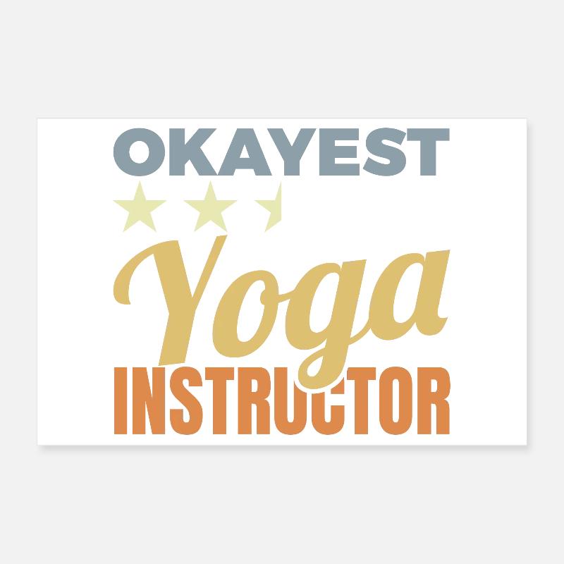 Lustiger Yogalehrer Poster 30x20 cm