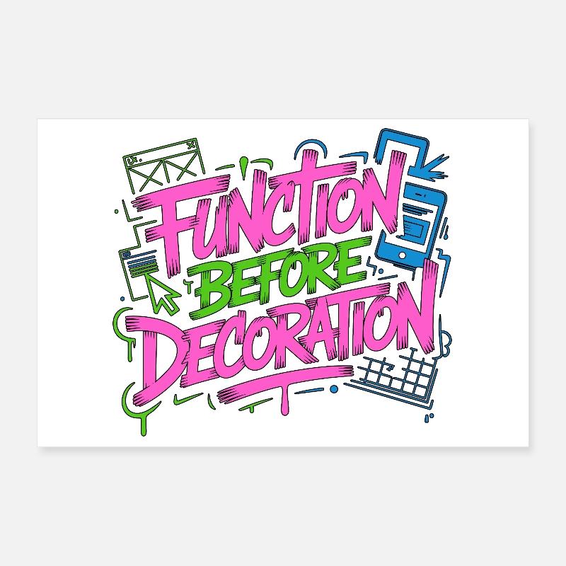 Fonction de designer UX/UI avant la conception de produit Poster 30 x 20 cm