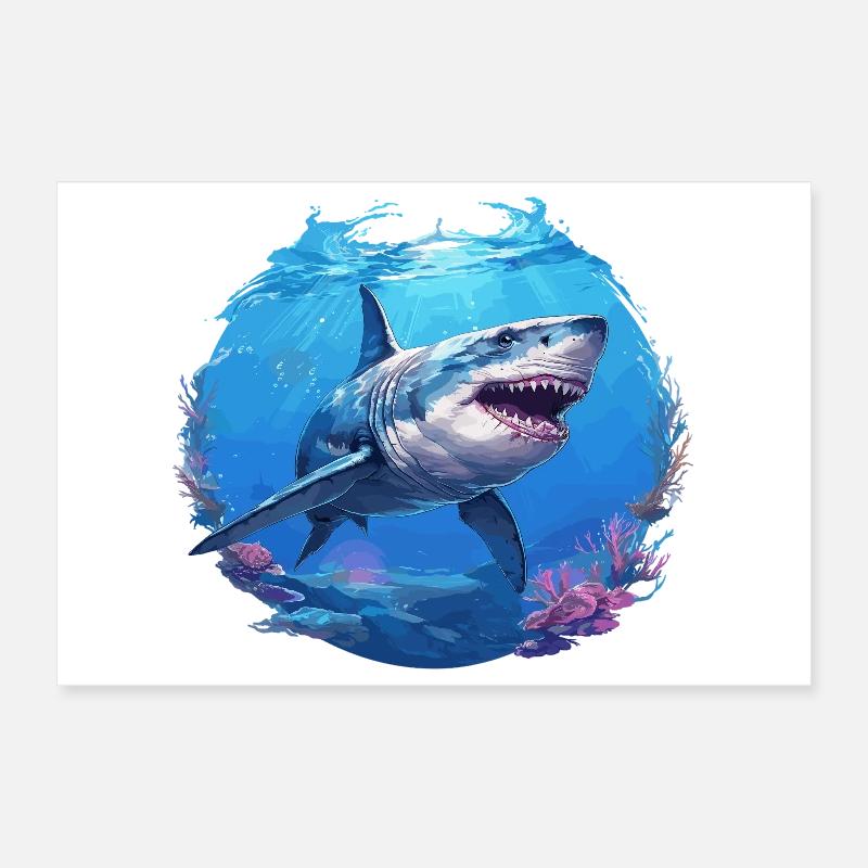 Grand requin blanc Grand requin blanc Poster 30 x 20 cm