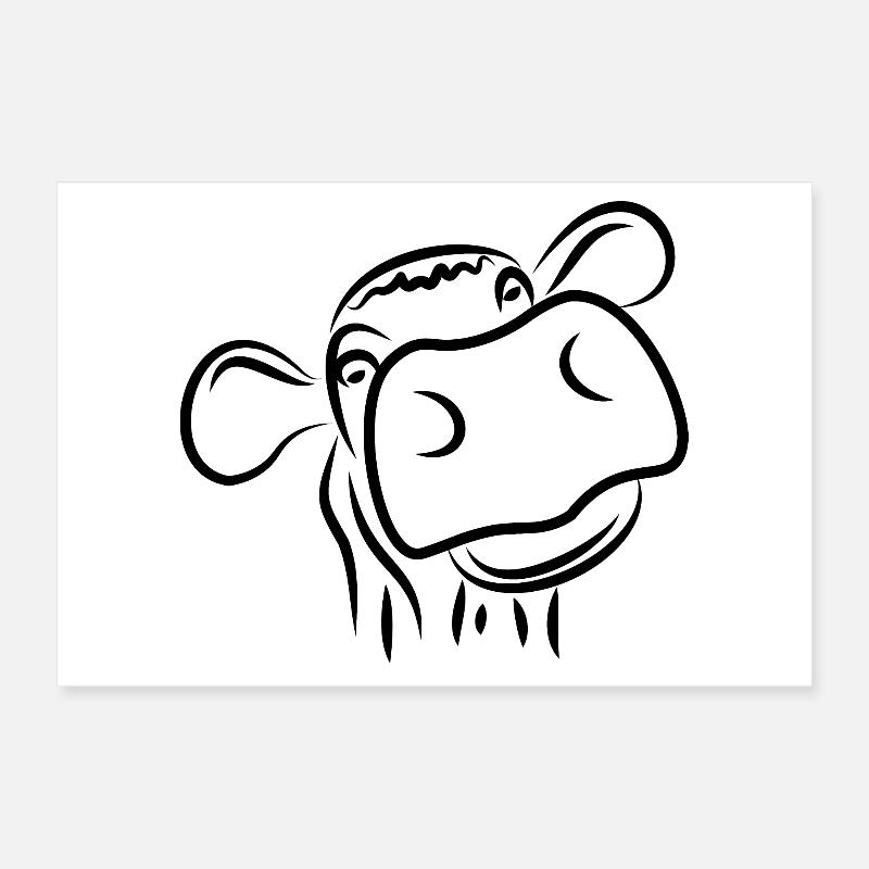 Kuh von den Bauern - Nutztiere - Kuh Poster 30x20 cm