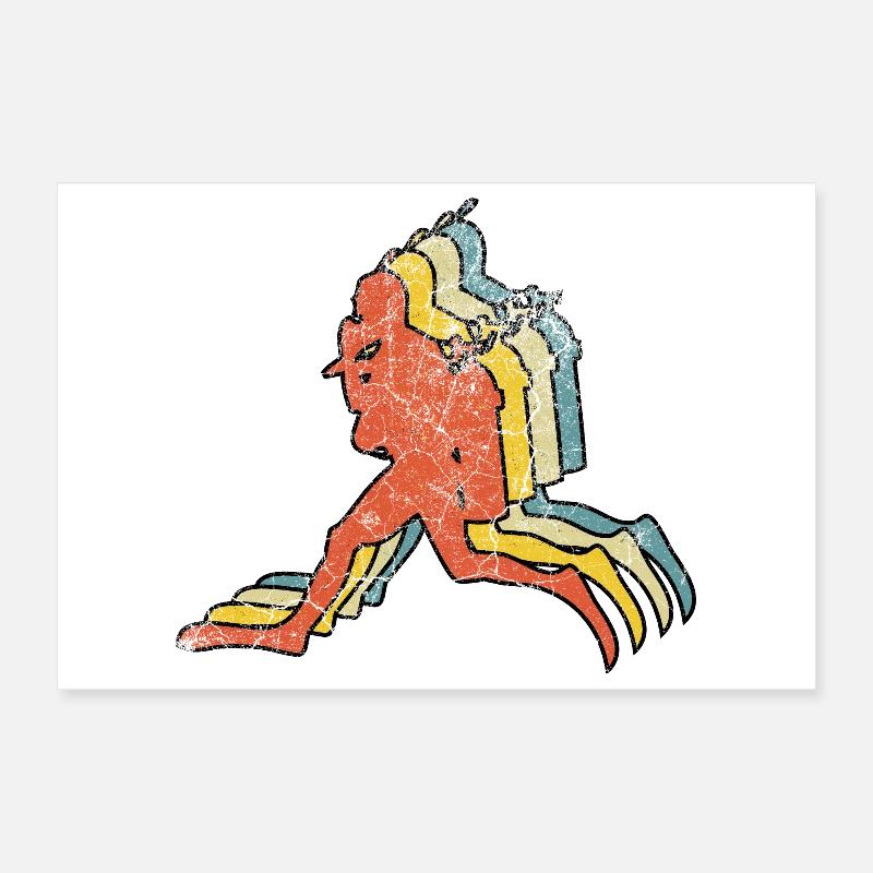 Plongée plongée Poster 30 x 20 cm
