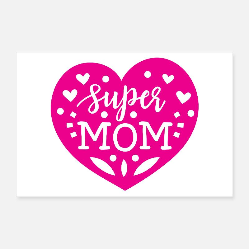 Super maman Poster 30 x 20 cm