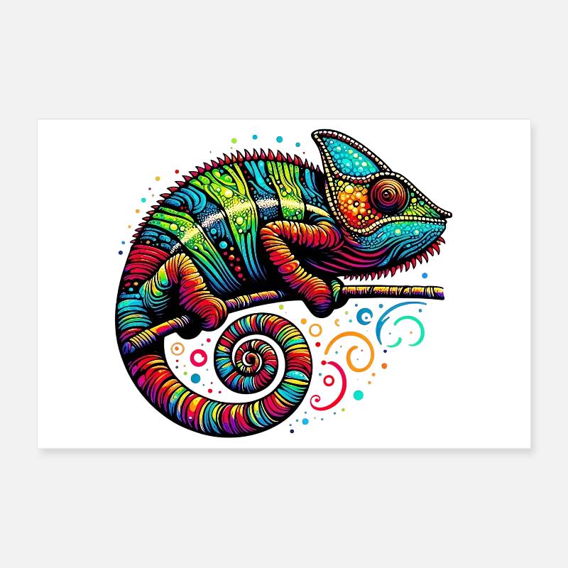 Chamäleon Poster 30x20 cm