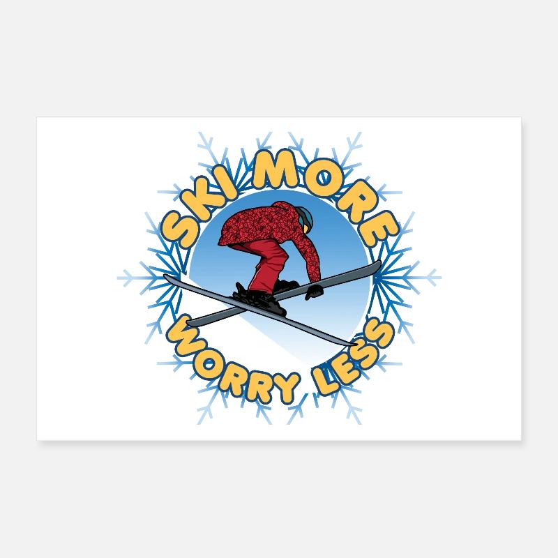 Plus de Ski Poster 30 x 20 cm