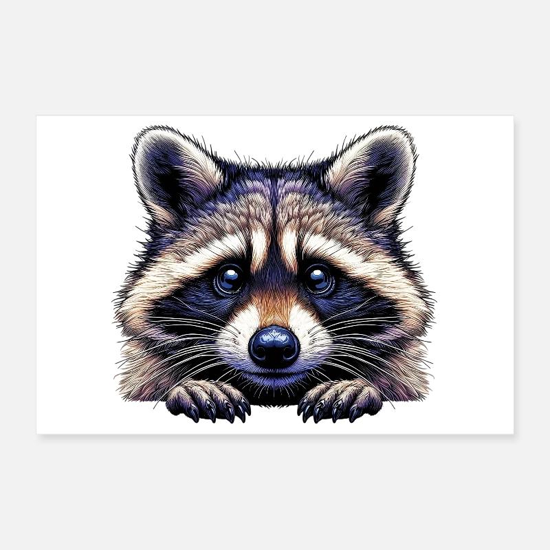 Raton laveur Poster 30 x 20 cm