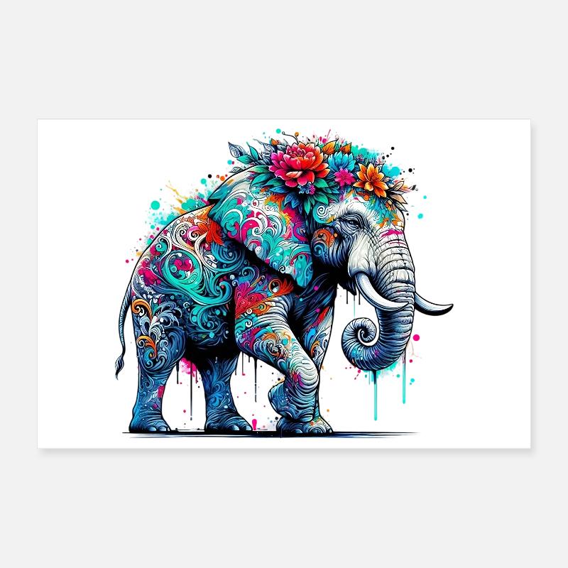 Elefant Poster 30x20 cm