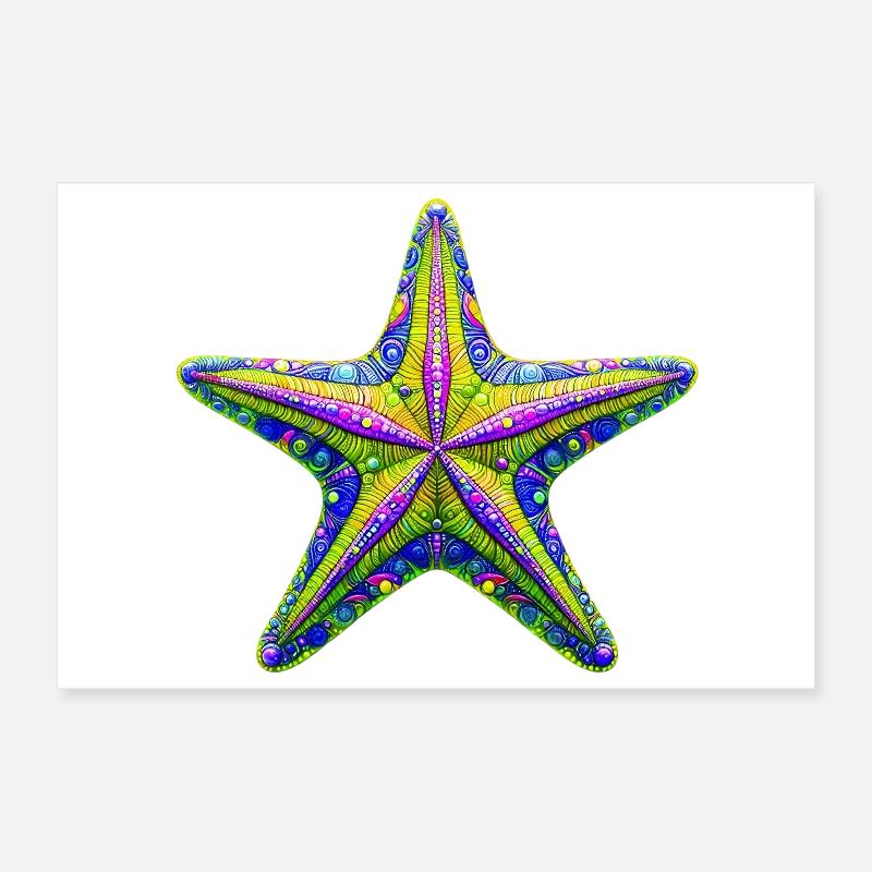 Étoile de mer Poster 30 x 20 cm