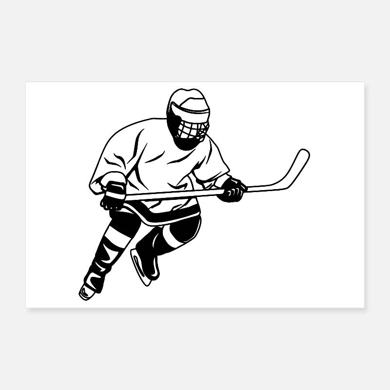 Eishockey Artwork Poster 30x20 cm