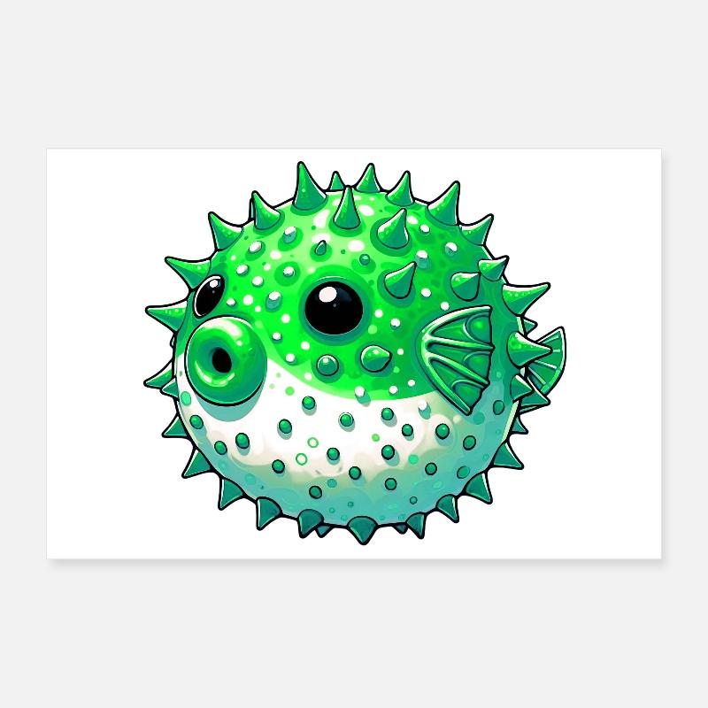 Blowfish Poster 12" x 8" (30x20 cm)