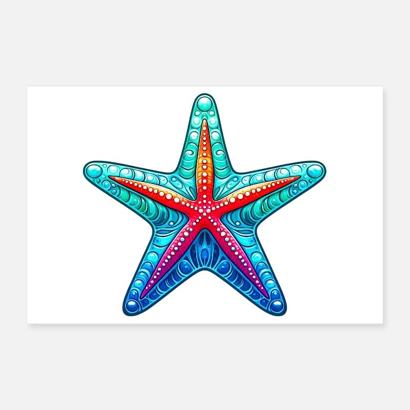 Étoile de mer Poster 30 x 20 cm