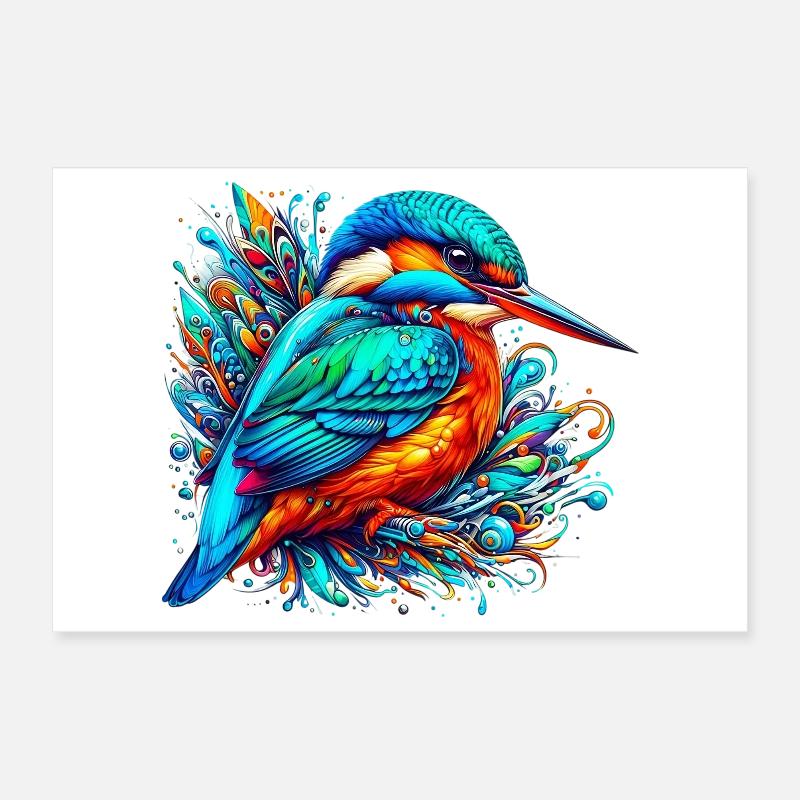 Martin-pêcheur Poster 30 x 20 cm