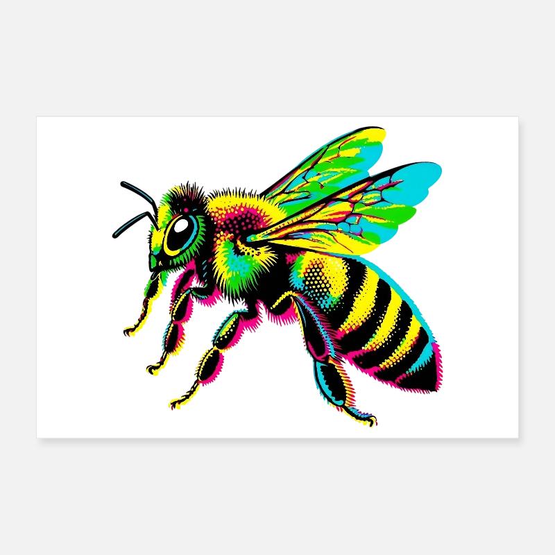 Biene Poster 30x20 cm