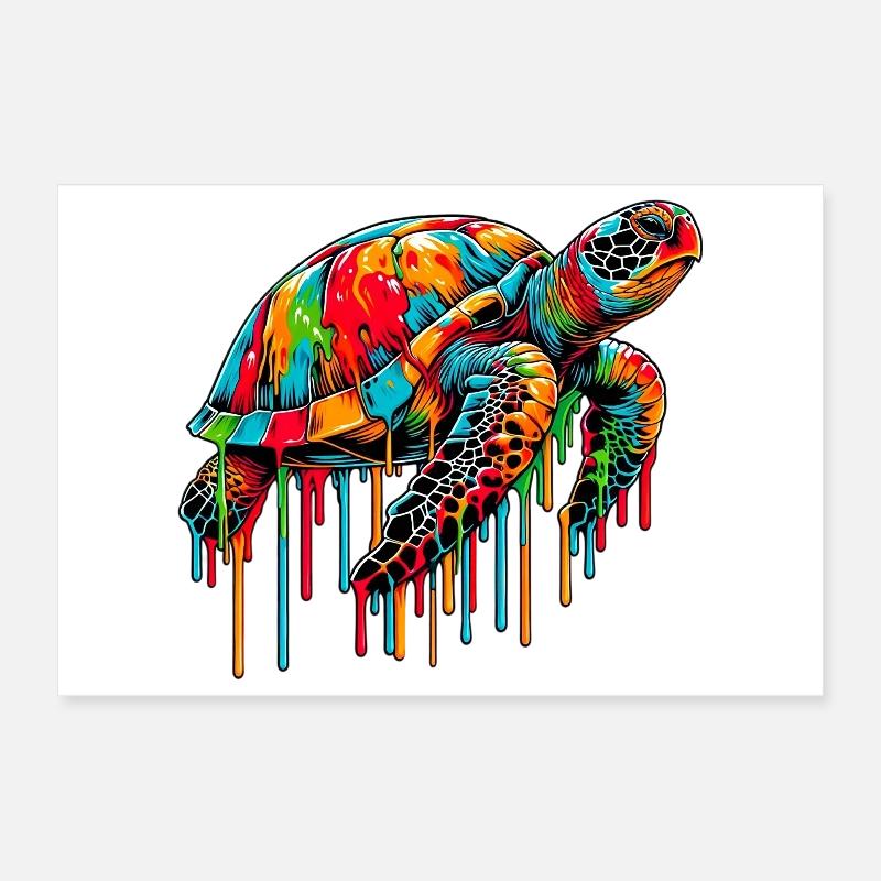 Turtle Poster 12" x 8" (30x20 cm)