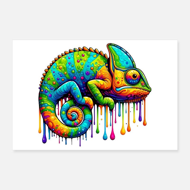 Chamäleon Poster 30x20 cm