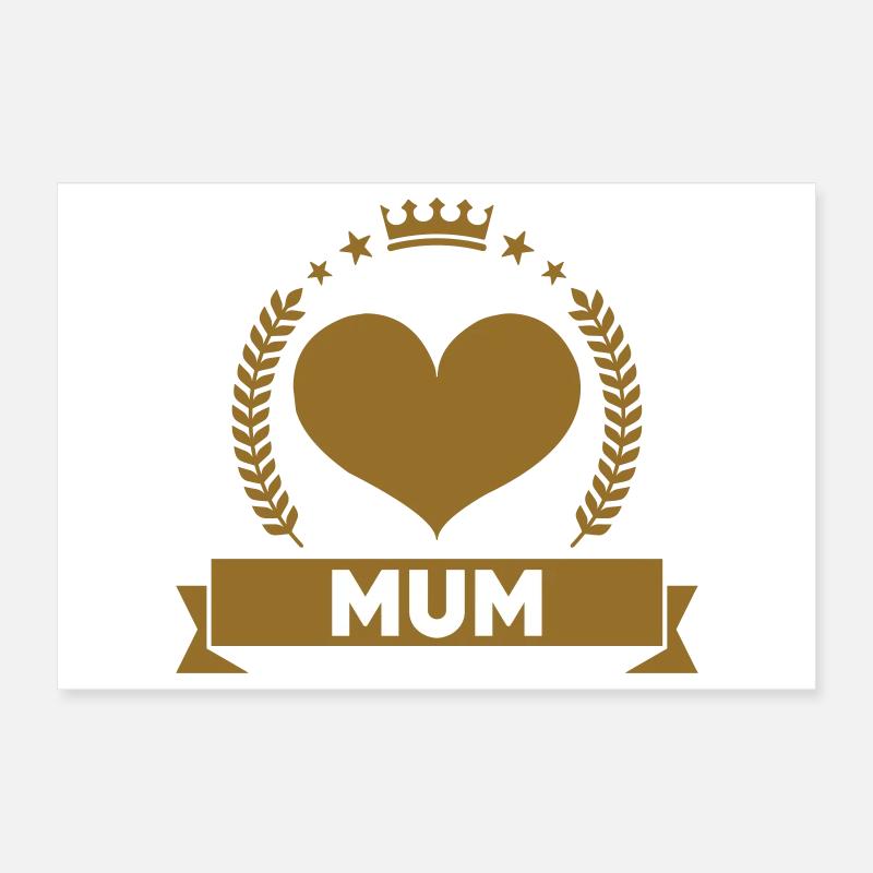Maman d'Amour - Muttertag Poster 30x20 cm