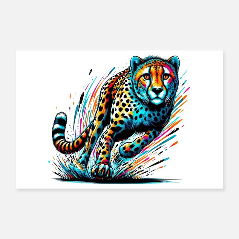 Guépard Poster 30 x 20 cm