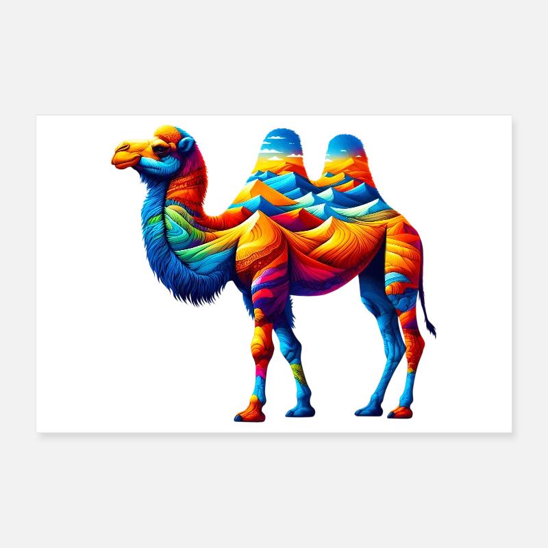 Camel Poster 12" x 8" (30x20 cm)