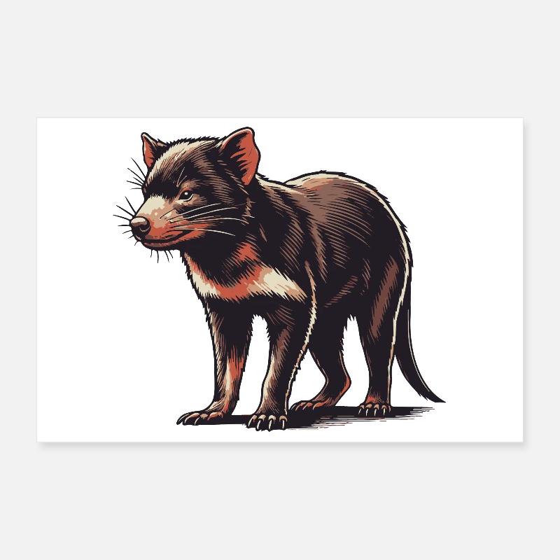 Diable de Tasmanie Poster 30 x 20 cm