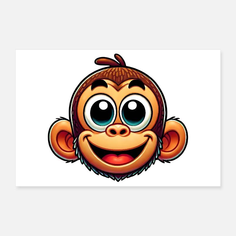 Singe Poster 30 x 20 cm