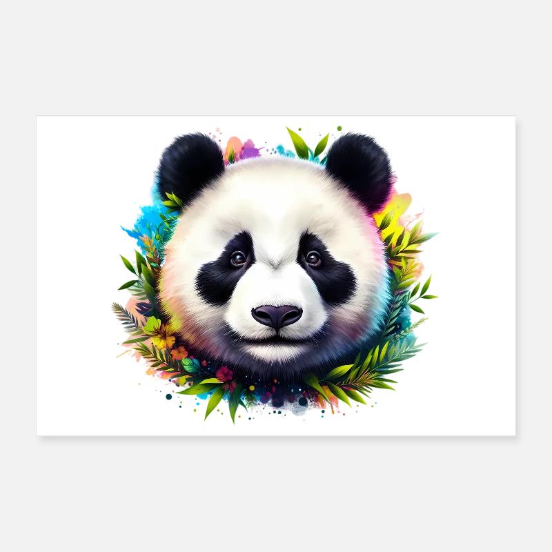 Panda Poster 30x20 cm