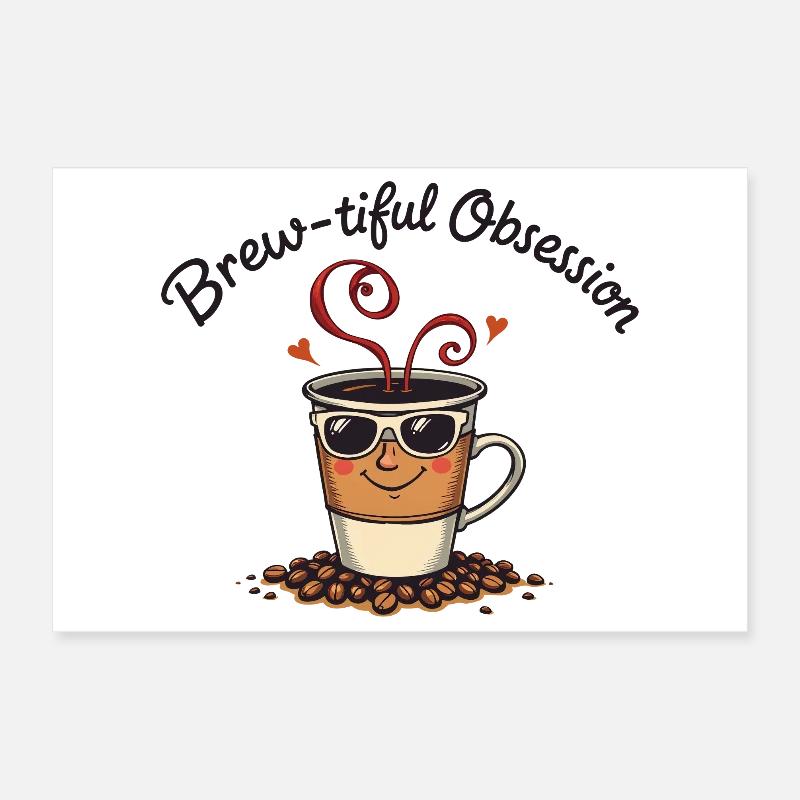 Brew tiful Obsession Poster 30 x 20 cm