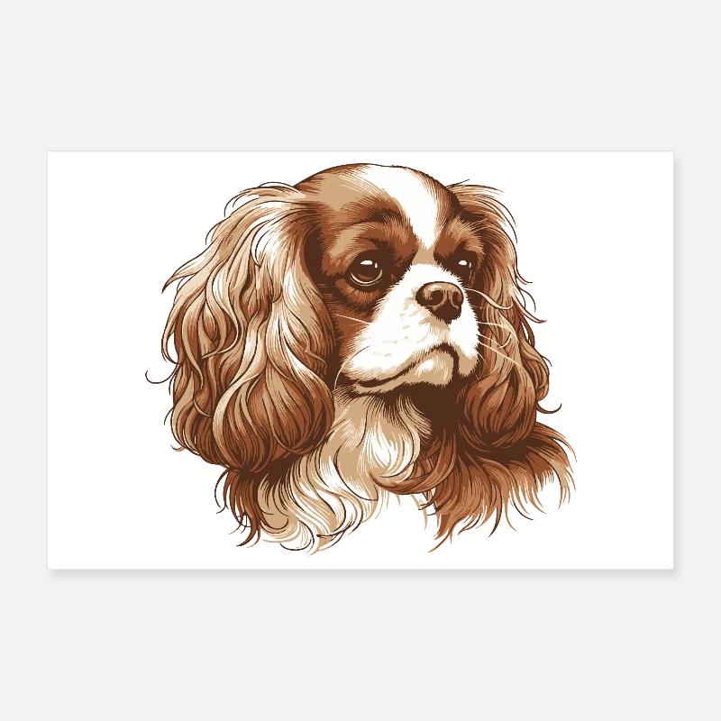 Cavalier King Charles Spaniel Poster 30 x 20 cm