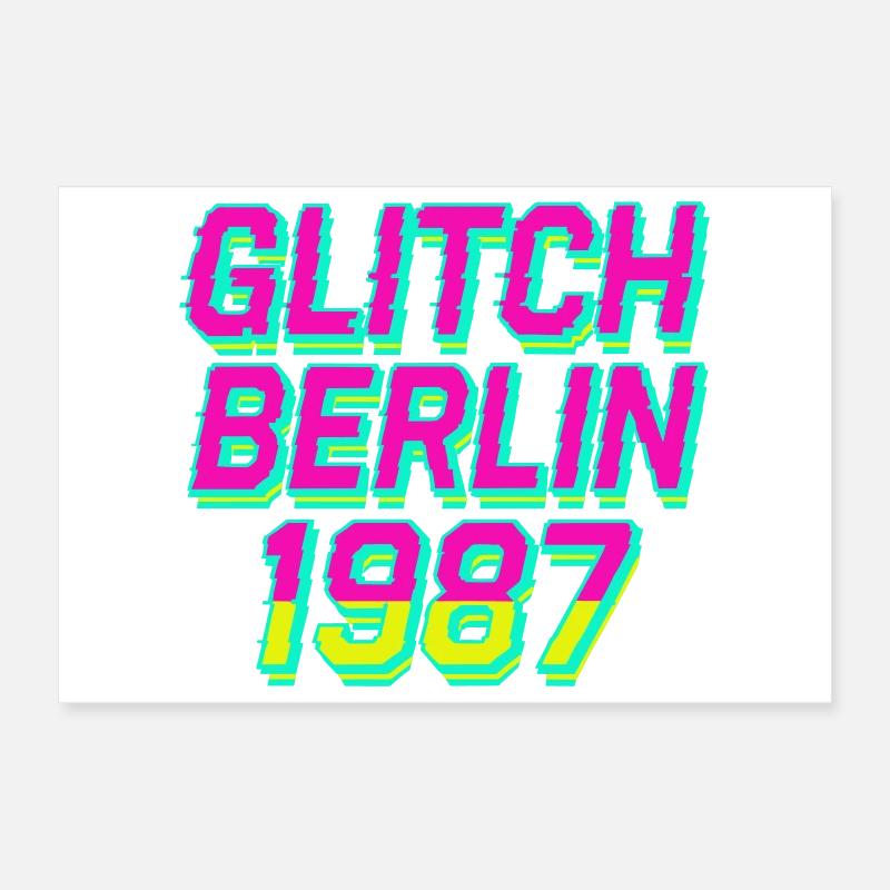 Glitch Berlin 1987 Poster 30x20 cm