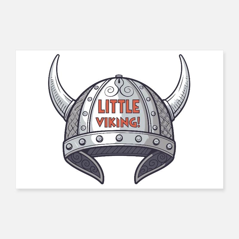 Kleiner Wikingerhelm Poster 30x20 cm