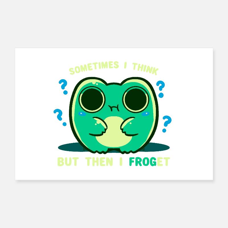 Je Froget Poster 30 x 20 cm
