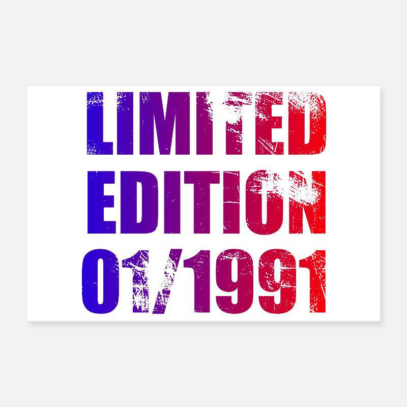35e anniversaire Édition Limitée 01/1991 Poster 30 x 20 cm