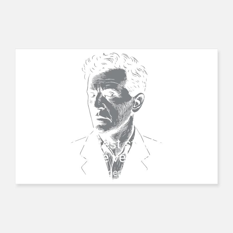 Citation de la Sagesse de Wittgenstein Tee Poster 30 x 20 cm