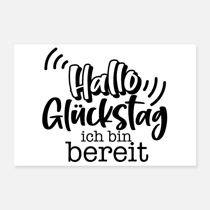 Lucky day Poster 12" x 8" (30x20 cm)