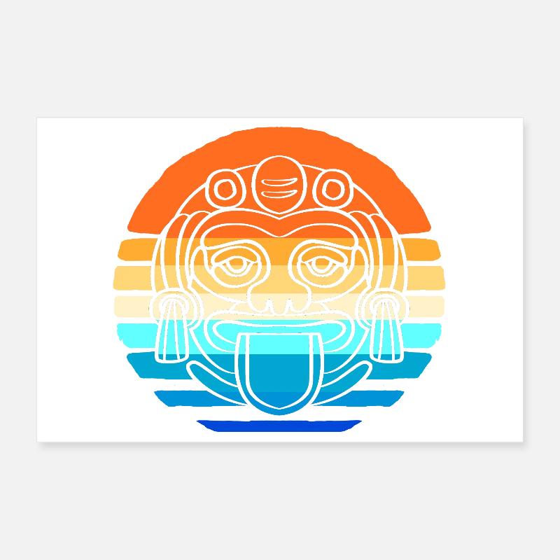 Inka Maya kalender aztec Poster 30x20 cm