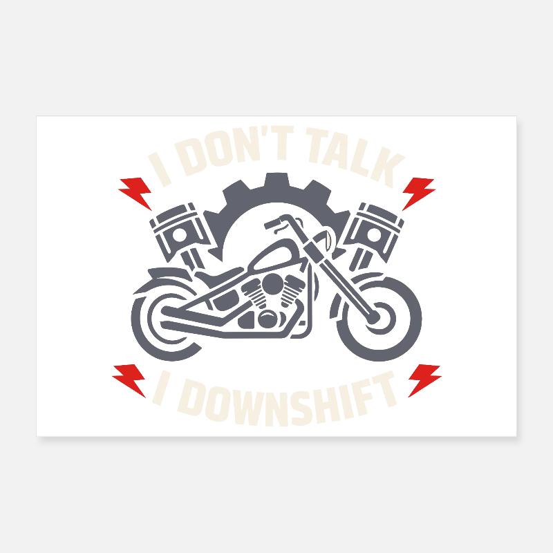 Why we ride motorcycles, Poster 12" x 8" (30x20 cm)