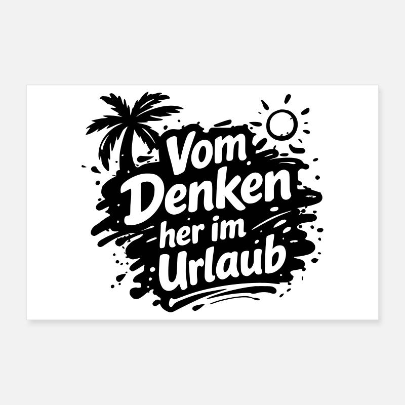 Penser en vacances Poster 30 x 20 cm