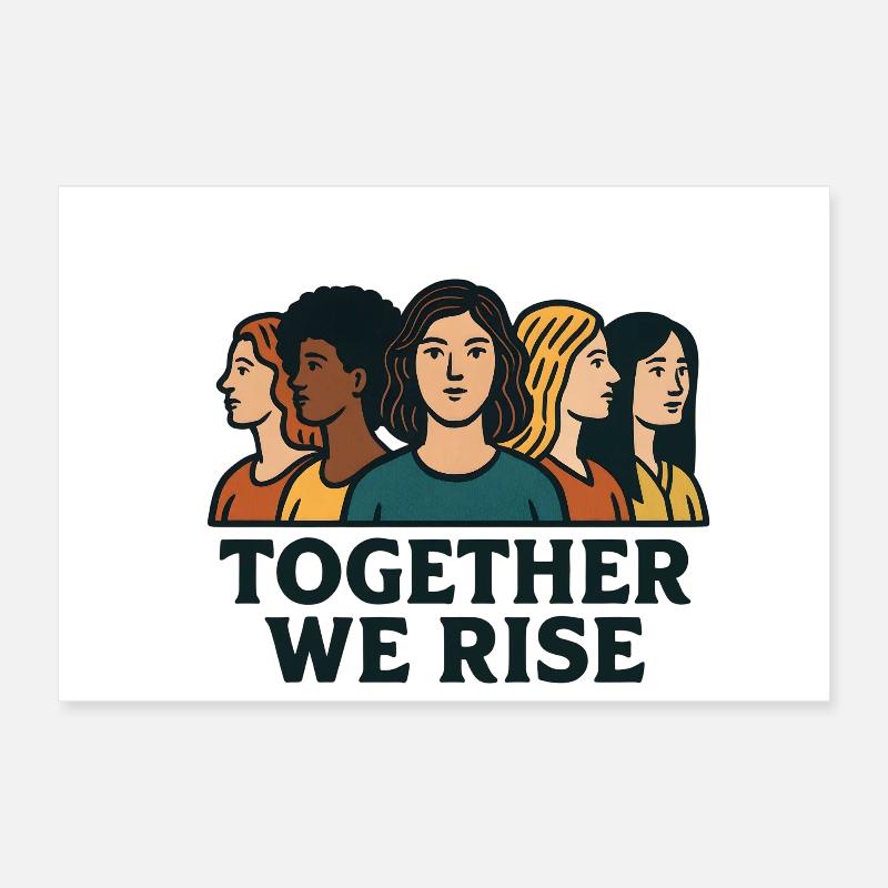 Ensemble, nous nous levons Poster 30 x 20 cm