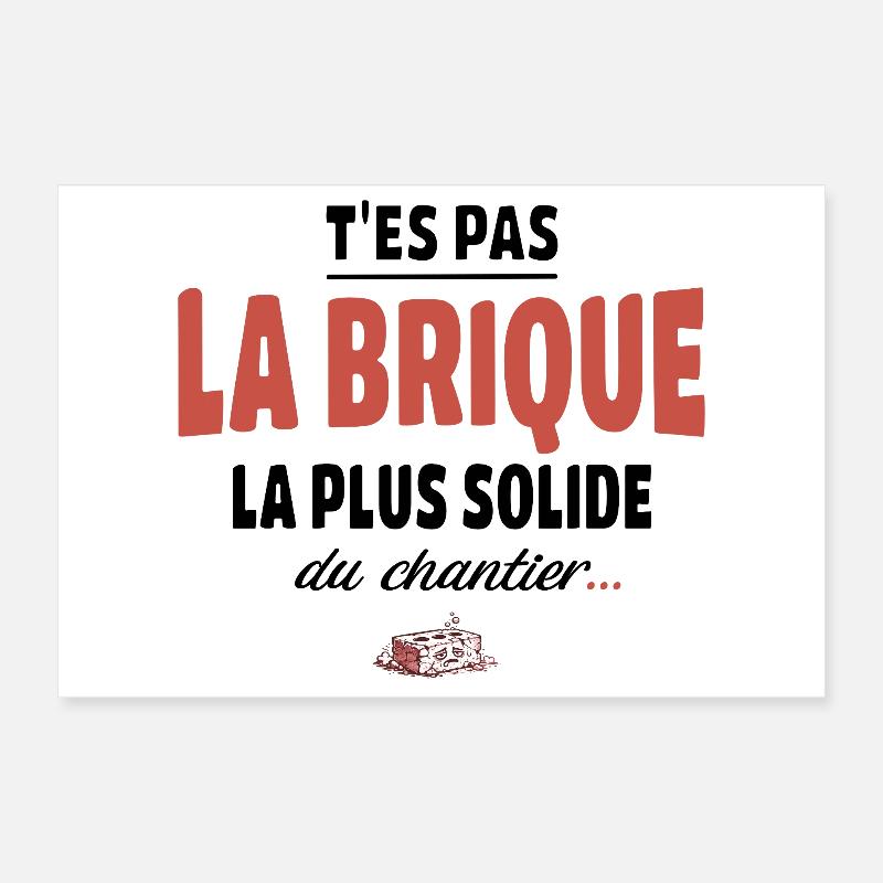 T’es pas la brique la plus solide du chantier Poster 30 x 20 cm