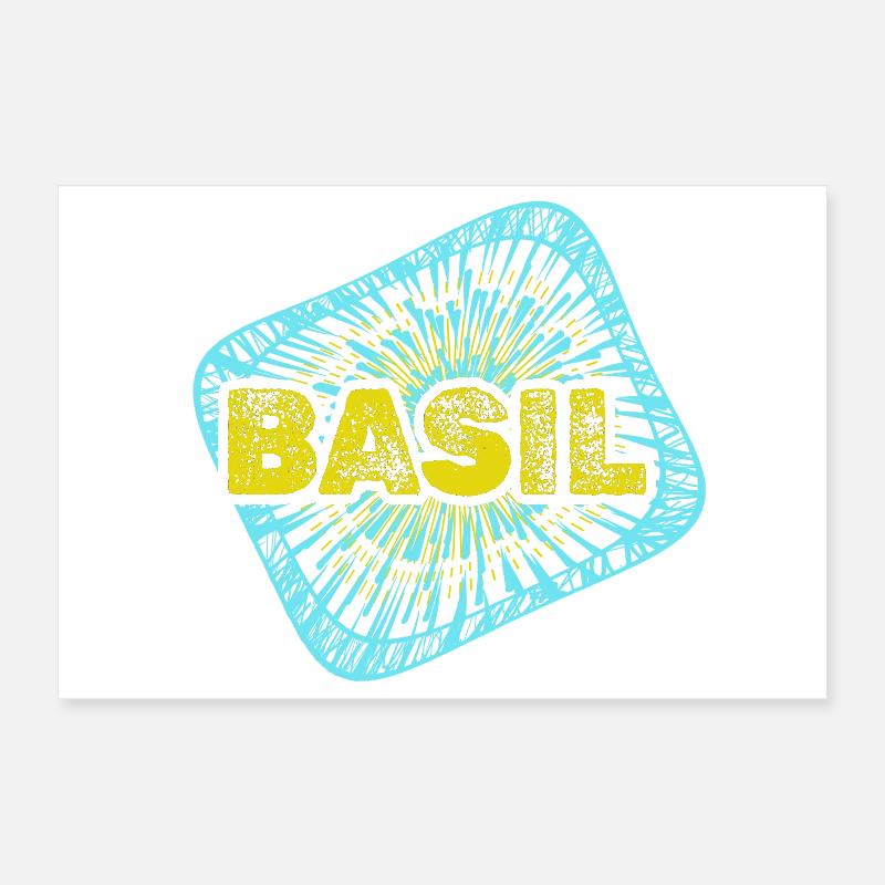 Basil as a hobby Poster 12" x 8" (30x20 cm)