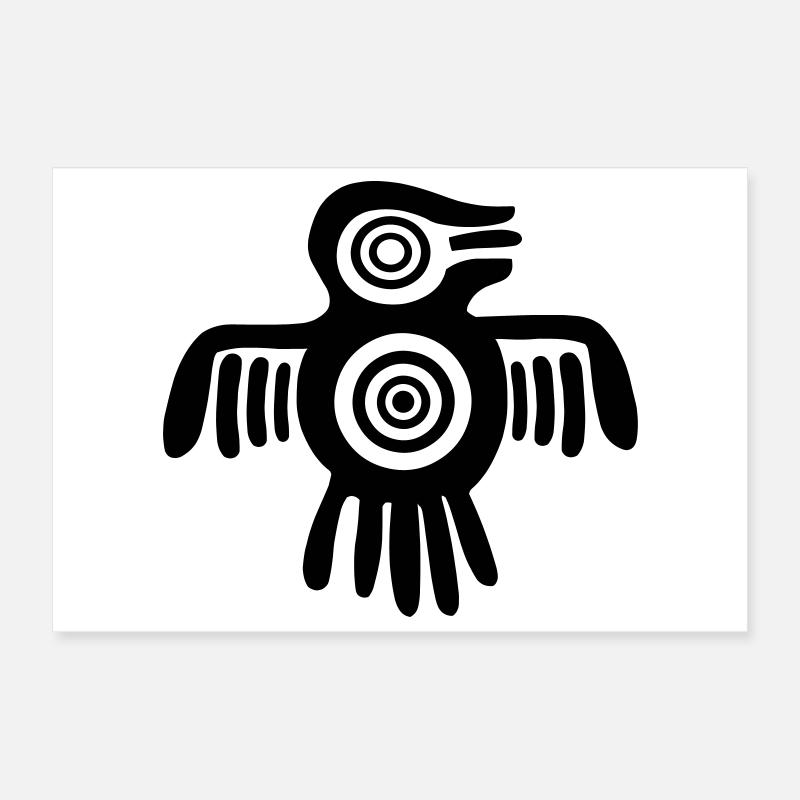 Aztec Vogel Poster 30x20 cm