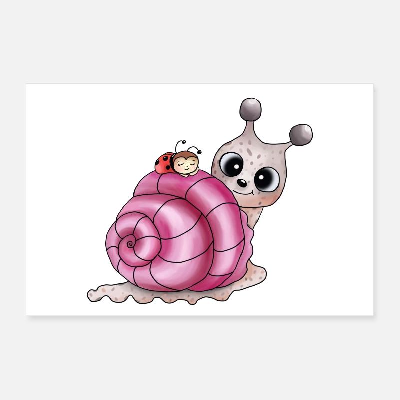 coquille rose Poster 30 x 20 cm