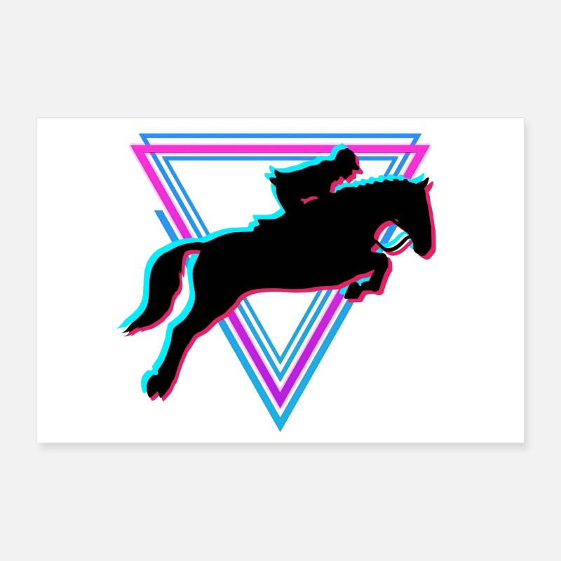 équitation Poster 30 x 20 cm
