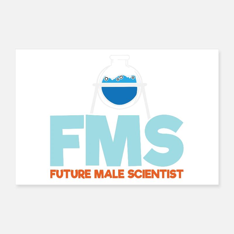 Future Male Scientist Poster 12" x 8" (30x20 cm)