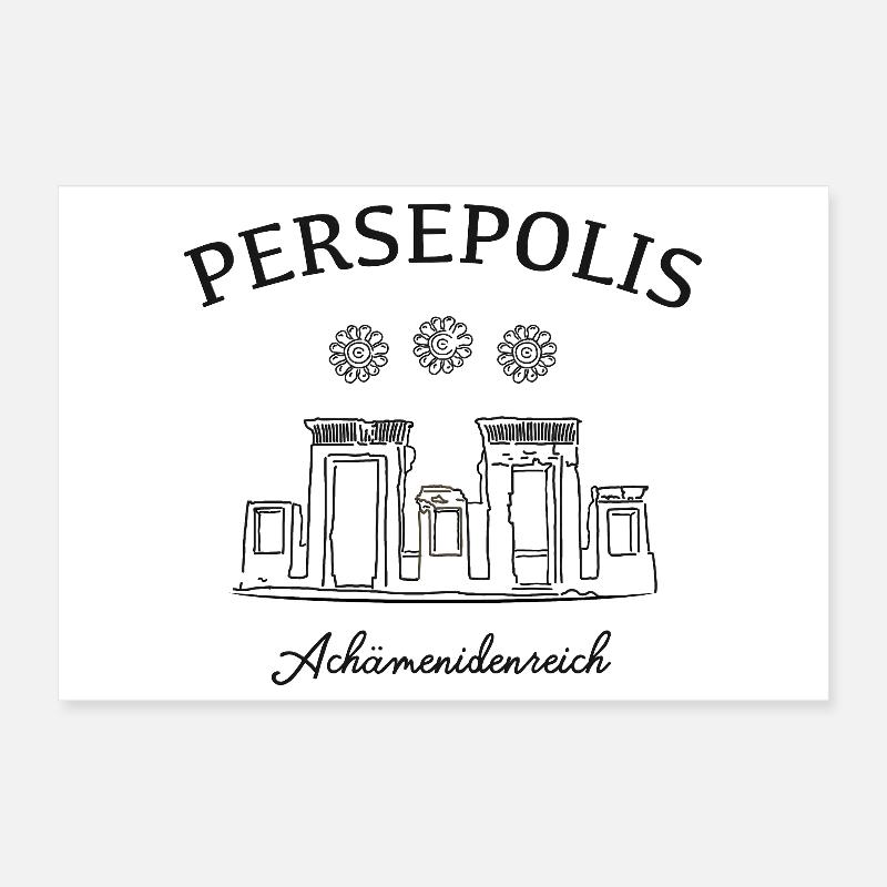 Iran, Persepolis, Ausgrabungsstätte Poster 30x20 cm