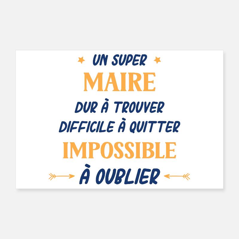 Un super Maire Poster 30 x 20 cm