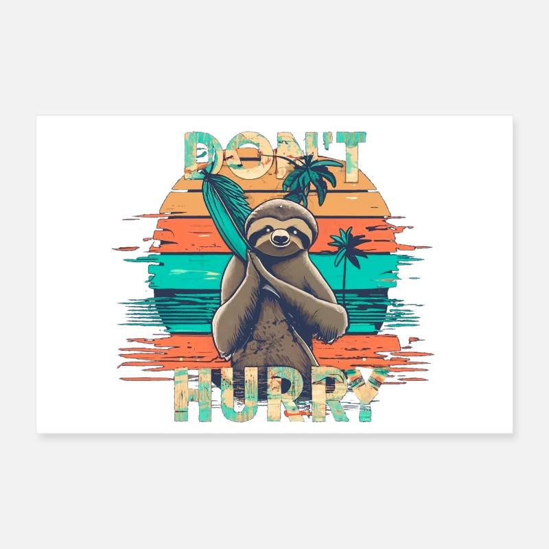 Faultier Poster 30x20 cm