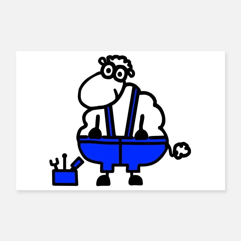 Handwerkerschaf, Held der Arbeit Poster 30x20 cm