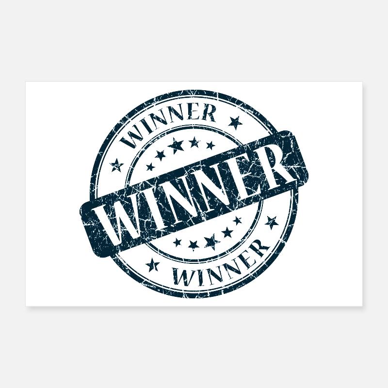Gewinner, Gewinner, Beste, Gewinner, Beste Poster 30x20 cm