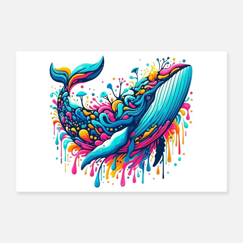 Baleine Poster 30 x 20 cm